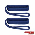 Extreme Max Extreme Max 3006.2171 BoatTector Premium Double Braid Nylon Fender Line Value-3/8" x 6' Royal Blue 3006.2171